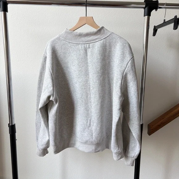 Parke Women's Gray Mock-neck Sweatshirt - Picture 4 of 4